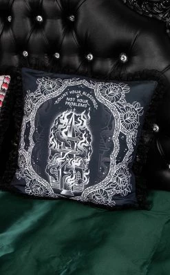 Drop Dead Gorgeous No Problems Frilly Cushion Slip Home & Gifts
