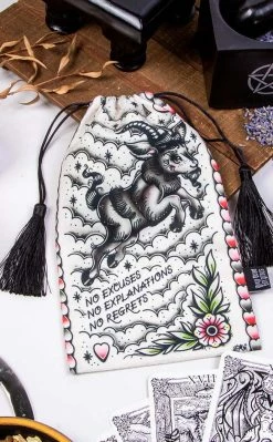 Drop Dead Gorgeous No Regrets Velvet Tarot Bag Home Decor