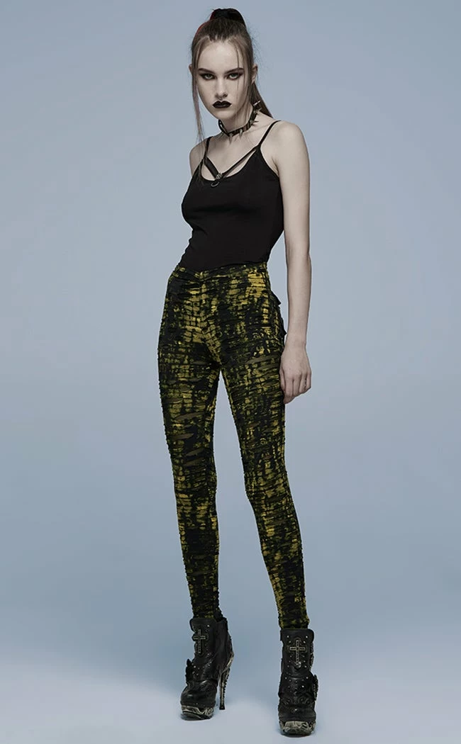 Punk Rave Clothing Noxious Shredded Leggings 3 Punk Rave Clothing Noxious Shredded Leggings