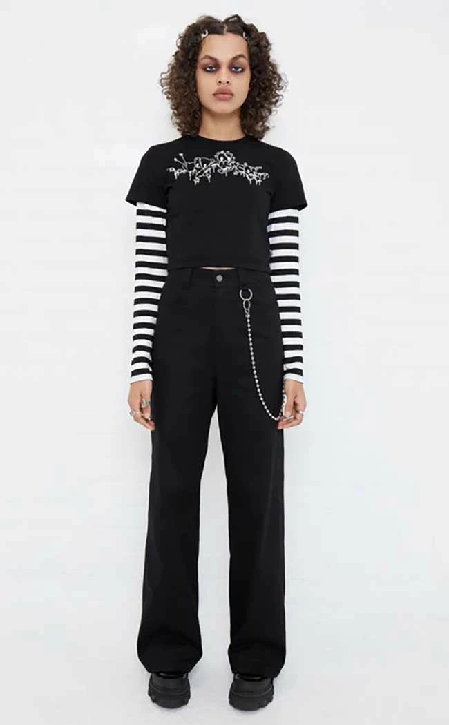 Mary Wyatt Oblina Long Sleeve Crop Tee 5 Mary Wyatt Oblina Long Sleeve Crop Tee