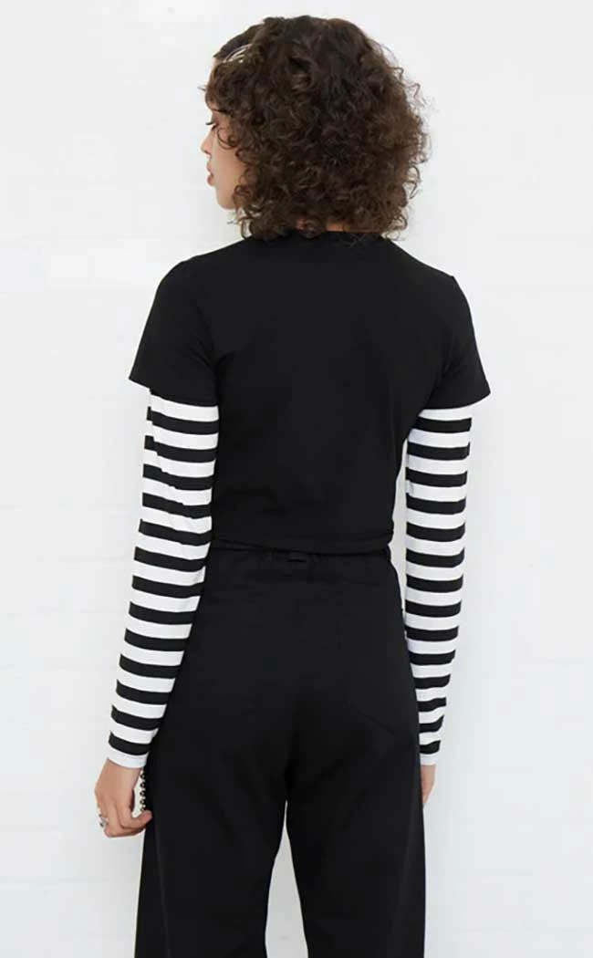 Mary Wyatt Oblina Long Sleeve Crop Tee 7 Mary Wyatt Oblina Long Sleeve Crop Tee