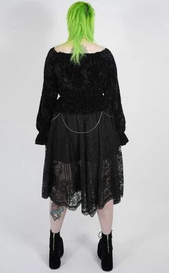 Punk Rave Clothing Oleanna Lace Skirt | Plus Size 12 Punk Rave Clothing Oleanna Lace Skirt | Plus Size