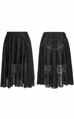 Punk Rave Clothing Oleanna Lace Skirt | Plus Size 13 Punk Rave Clothing Oleanna Lace Skirt | Plus Size