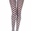 Music Legs Opaque Checker Tights Clothing
