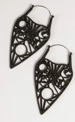 TB Jewellery Openwork Planchette Plug Hoops | Earrings