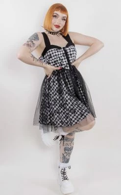 Punk Rave Clothing Overgrown Checkered Dress