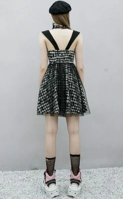 Punk Rave Clothing Overgrown Checkered Dress 15 Punk Rave Clothing Overgrown Checkered Dress
