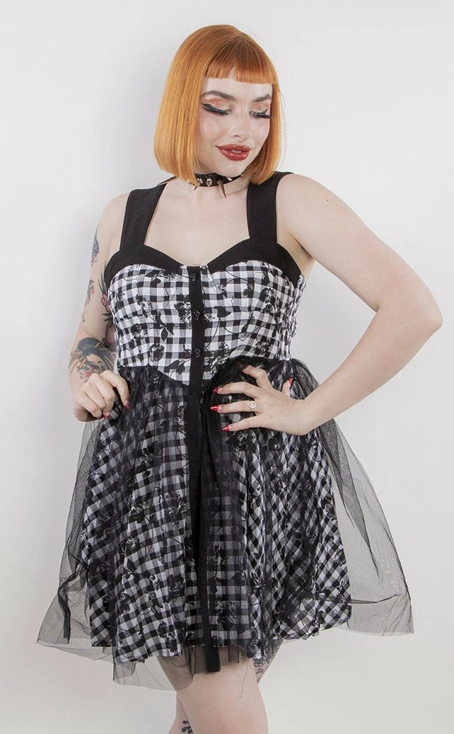 Punk Rave Clothing Overgrown Checkered Dress 3 Punk Rave Clothing Overgrown Checkered Dress
