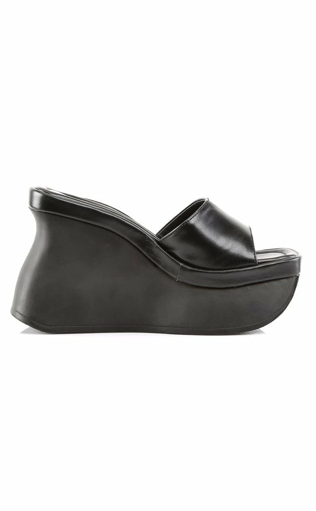 Demonia PACE-01 Black Vegan Leather Slide Sandals (Au Stock) Shoes 7 Demonia PACE-01 Black Vegan Leather Slide Sandals (Au Stock) Shoes