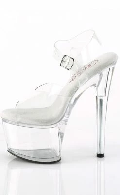Pleaser PASSION-708 Clear Platform Heels Pole Shoes