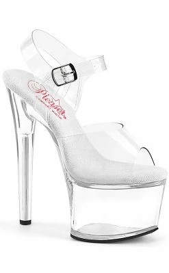 Pleaser PASSION-708 Clear Platform Heels Pole Shoes