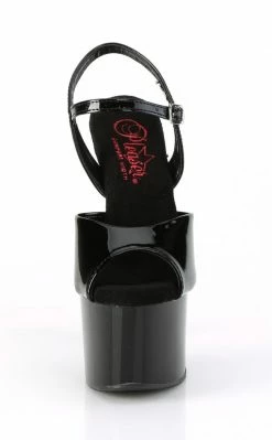 Pleaser PASSION-709 Black Patent Heels