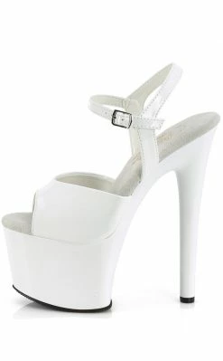 Pleaser PASSION-709 White Patent Heels Pole Shoes 9 Pleaser PASSION-709 White Patent Heels Pole Shoes