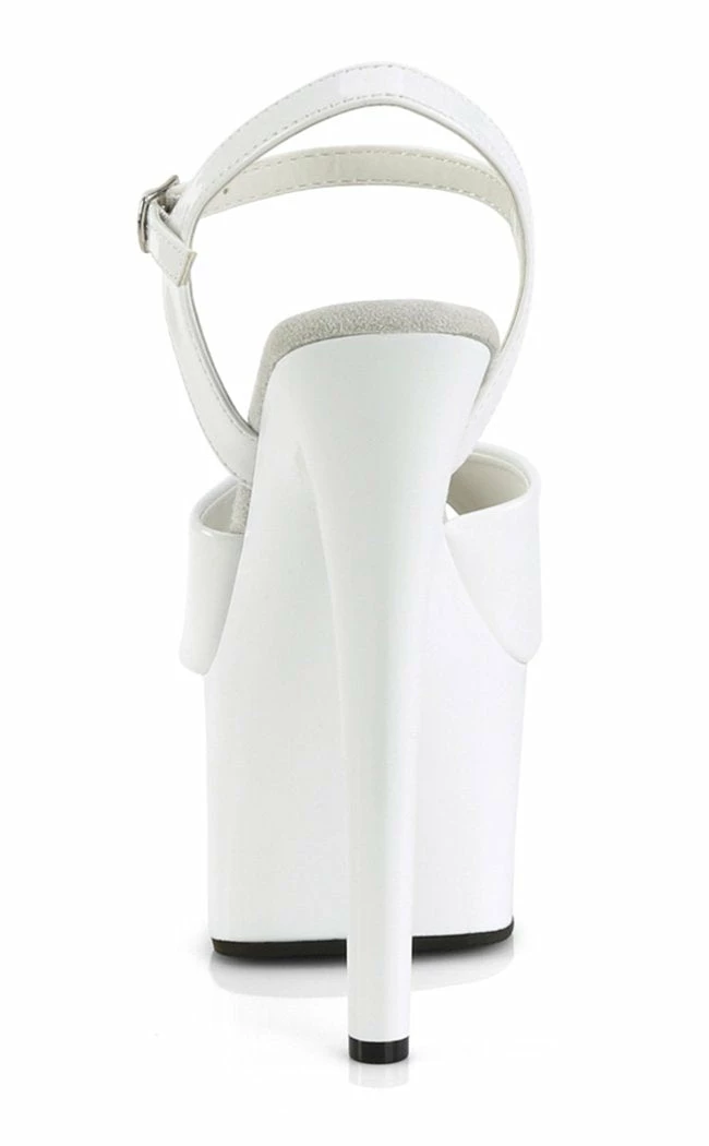 Pleaser PASSION-709 White Patent Heels Pole Shoes 6 Pleaser PASSION-709 White Patent Heels Pole Shoes