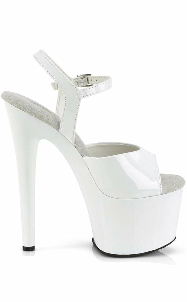 Pleaser PASSION-709 White Patent Heels Pole Shoes 7 Pleaser PASSION-709 White Patent Heels Pole Shoes