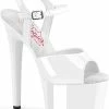 Pleaser PASSION-709 White Patent Heels Pole Shoes 2 Pleaser PASSION-709 White Patent Heels Pole Shoes
