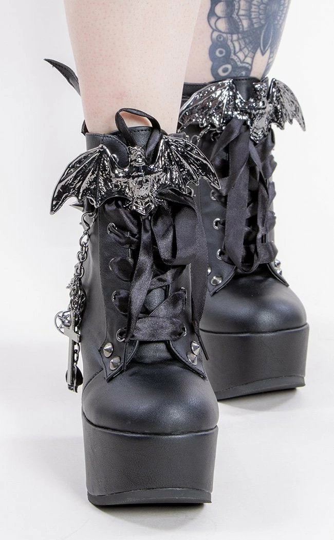 Demonia POISON-107 Black Vampire Vegan Leather Ankle Boots 5 Demonia POISON-107 Black Vampire Vegan Leather Ankle Boots