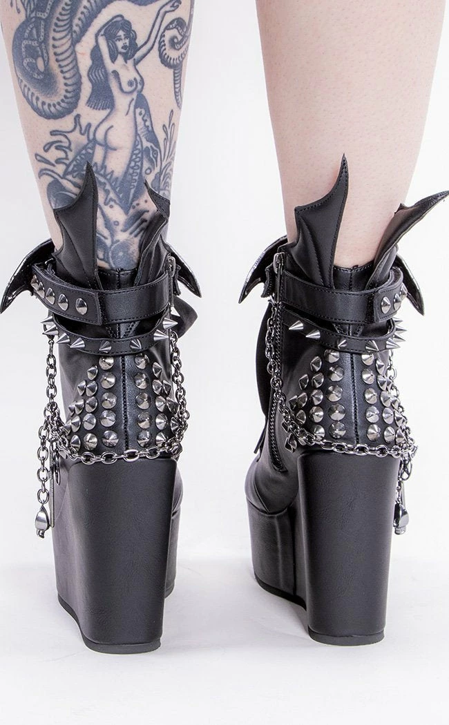 Demonia POISON-107 Black Vampire Vegan Leather Ankle Boots 6 Demonia POISON-107 Black Vampire Vegan Leather Ankle Boots
