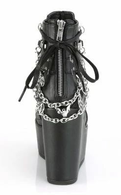 Demonia POISON-95 Black Cage Bootie