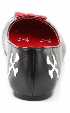 Funtasma PUNK-14 Black Cute Skull Flats Shoes