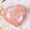 Crystals Peach Moonstone Heart Witchcraft
