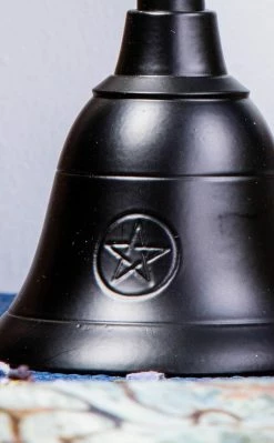 TB Witchcraft Pentacle Altar Bell | Black