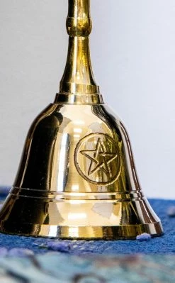 TB Pentacle Altar Bell | Gold Witchcraft