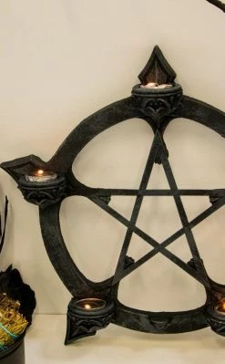 Candles Pentagram Candle Wall Hanging Candals & Fragrance