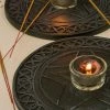 Pentagram Incense & Tealight Holder Witchcraft 1 Pentagram Incense & Tealight Holder Witchcraft