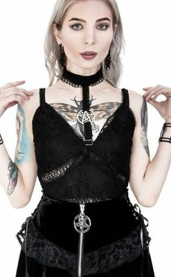 Restyle Pentagram Lace Top