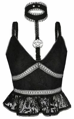 Restyle Pentagram Lace Top