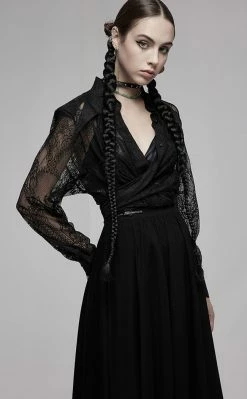 Punk Rave Perdita Lace Overshirt Clothing