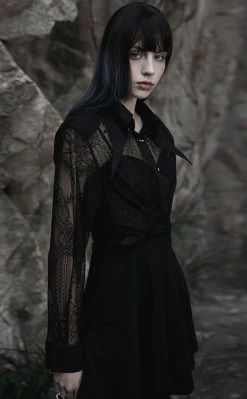 Punk Rave Perdita Lace Overshirt Clothing