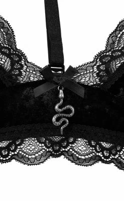Killstar Clothing Pin Stuck Bra | Black