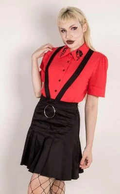 Banned Apparel Clothing Pleated Dark Dreams Skirt