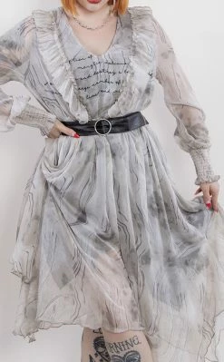 Punk Rave Poetry In Motion Chiffon Dress