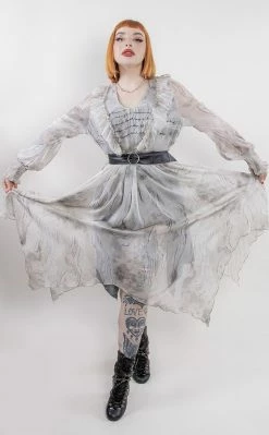 Punk Rave Poetry In Motion Chiffon Dress