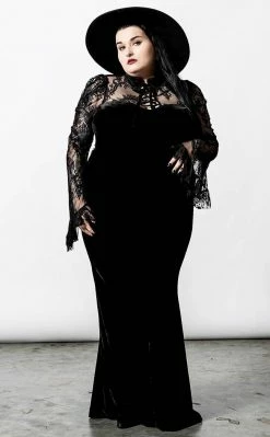 Killstar Clothing Poison Fang Long Sleeve Top