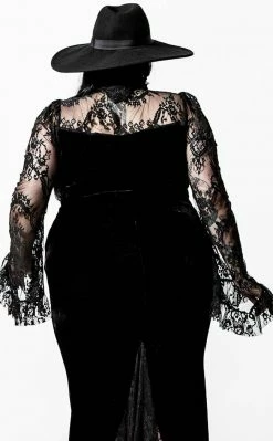 Killstar Clothing Poison Fang Long Sleeve Top