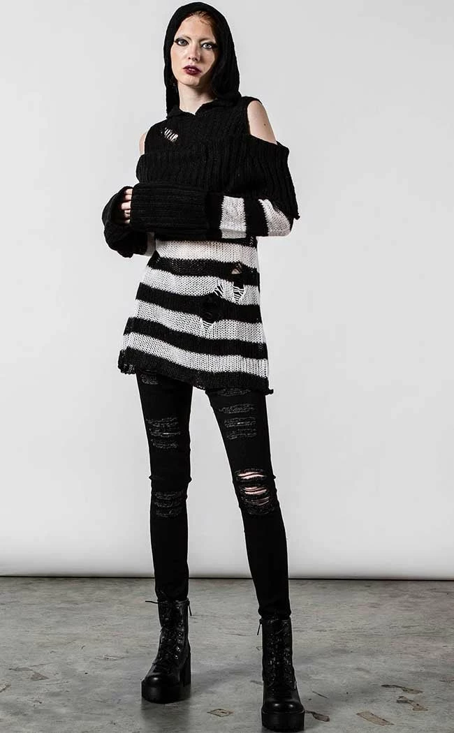Killstar Clothing Poison Hooded Knit Sweater 5 Killstar Clothing Poison Hooded Knit Sweater