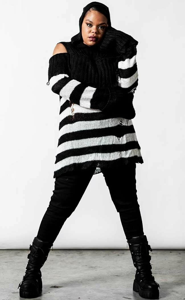 Killstar Clothing Poison Hooded Knit Sweater 6 Killstar Clothing Poison Hooded Knit Sweater