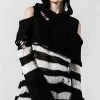 Killstar Clothing Poison Hooded Knit Sweater