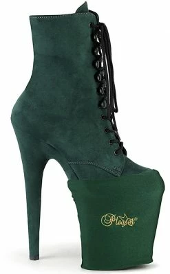Pleaser Pole Shoes Pole Shoe Protectors | Emerald Green Lycra