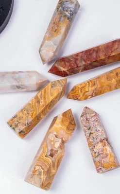 Crystals Polished Point | Crazy Lace Agate Witchcraft