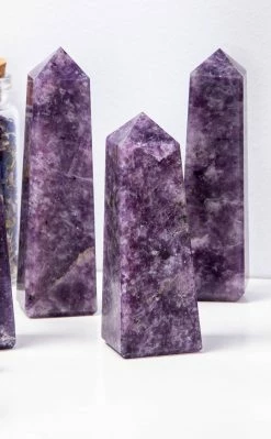 Crystals Witchcraft Polished Point | Lepidolite