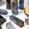 Crystals Polished Point | Moss Agate Witchcraft