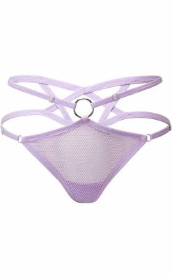 Killstar Possess Me Fishnet Panty | Lilac