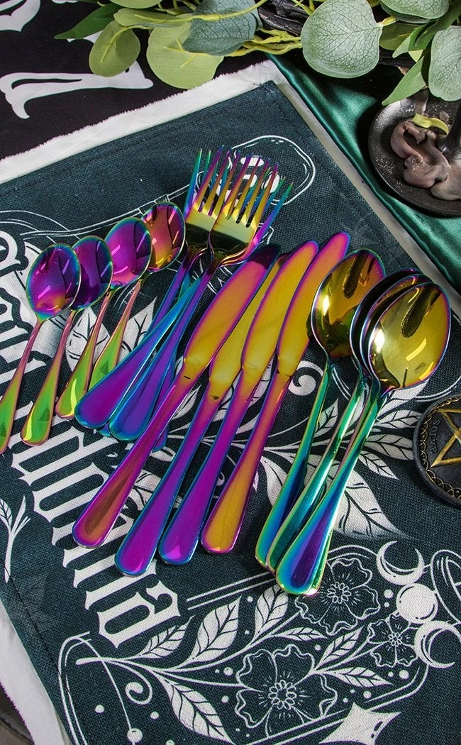 The Haunted Mansion Home & Gifts Psychedelic Supper Cutlery Set 4 The Haunted Mansion Home & Gifts Psychedelic Supper Cutlery Set