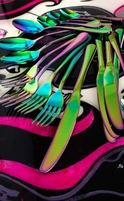 The Haunted Mansion Home & Gifts Psychedelic Supper Cutlery Set 10 The Haunted Mansion Home & Gifts Psychedelic Supper Cutlery Set