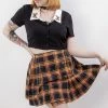 Black Friday Pumpkin Tartan Skirt Clothing 1 Black Friday Pumpkin Tartan Skirt Clothing